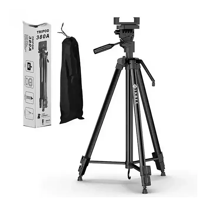 Tripod 380A Camera Stand With Phone Holder