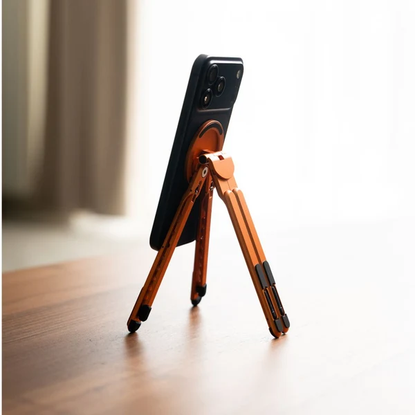 KAPAVER Foldable 360° Adjustable Holder with 8-Level Height Magnetic Aluminum Alloy HaloStand