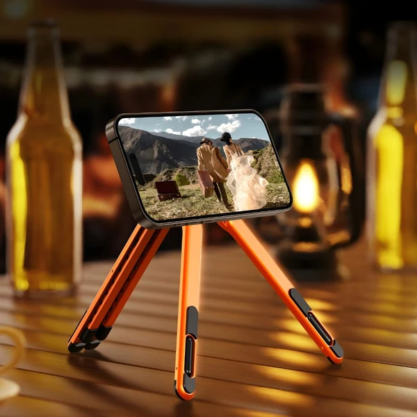 KAPAVER Foldable 360° Adjustable Holder with 8-Level Height Magnetic Aluminum Alloy HaloStand