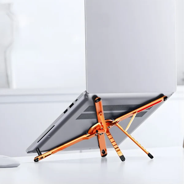 KAPAVER Foldable 360° Adjustable Holder with 8-Level Height Magnetic Aluminum Alloy HaloStand