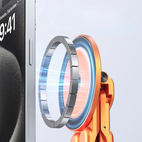 KAPAVER Foldable 360° Adjustable Holder with 8-Level Height Magnetic Aluminum Alloy HaloStand