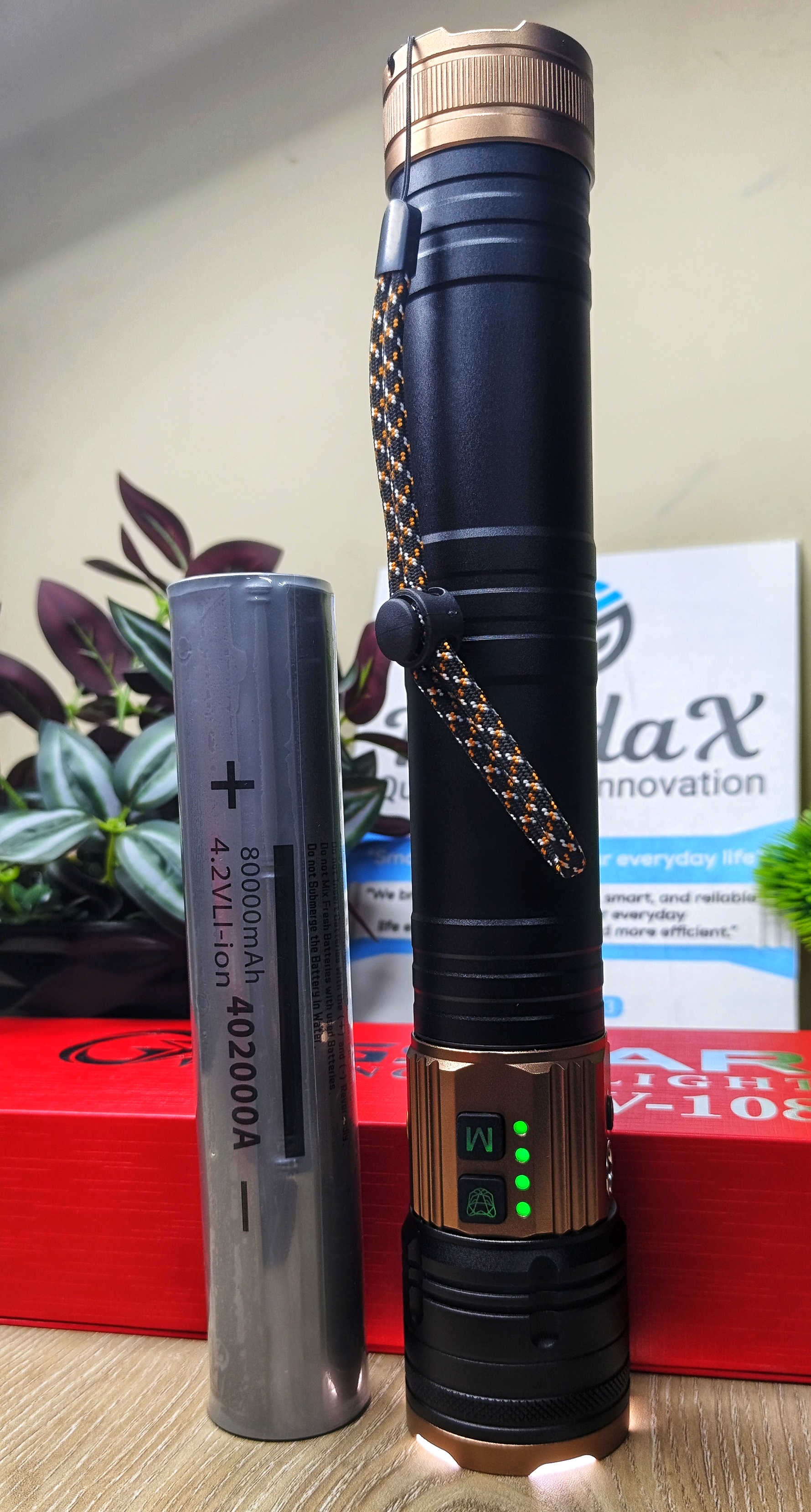 G-star GV-108 80000mWh LED Zoom Torch Light