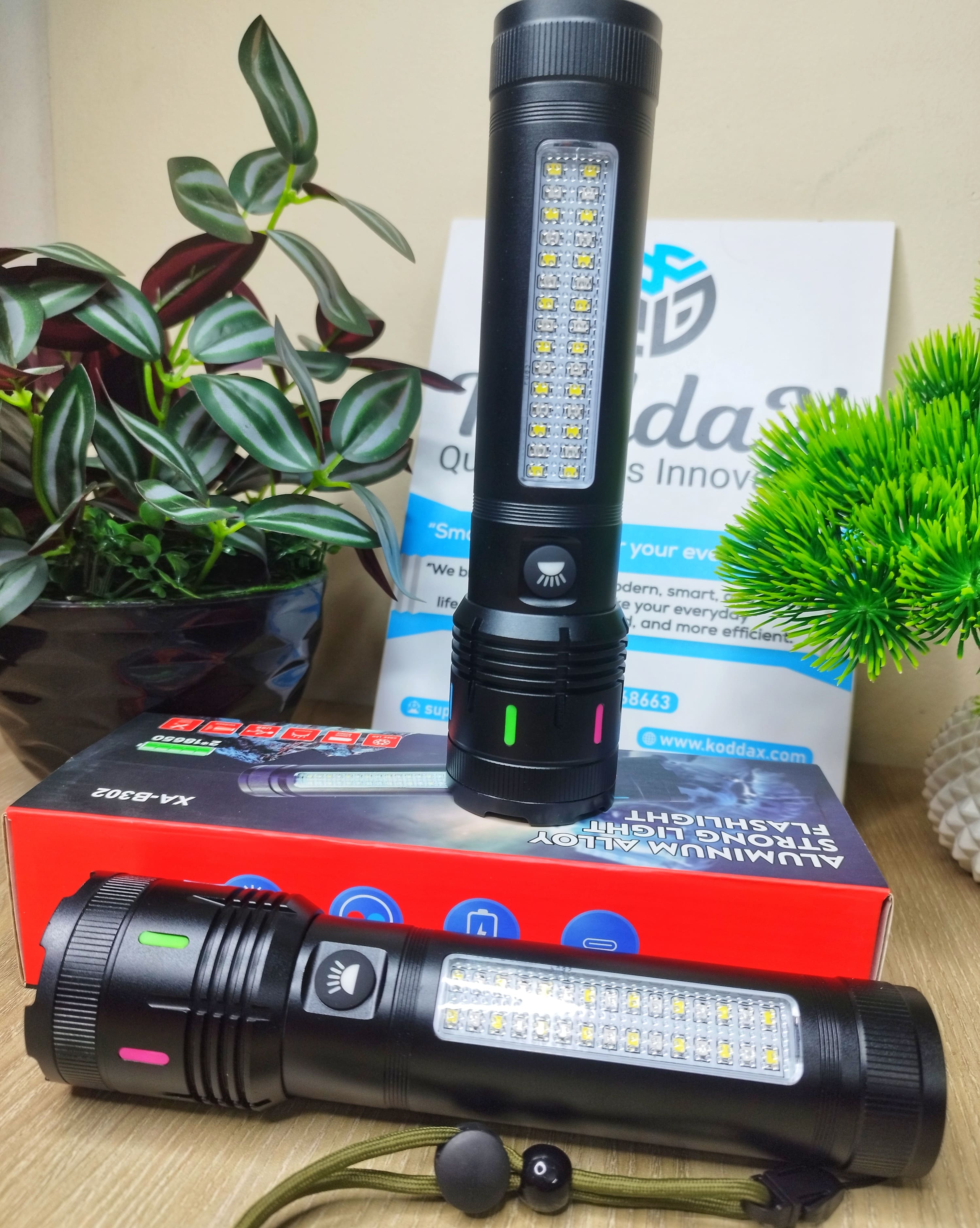 SUPER POWER LED LIGHT WITH POWER BANK