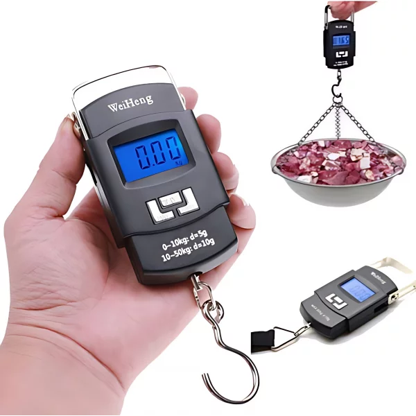 Electronic Digital Hanging Scale 50 Kg - Strong Metal Hook