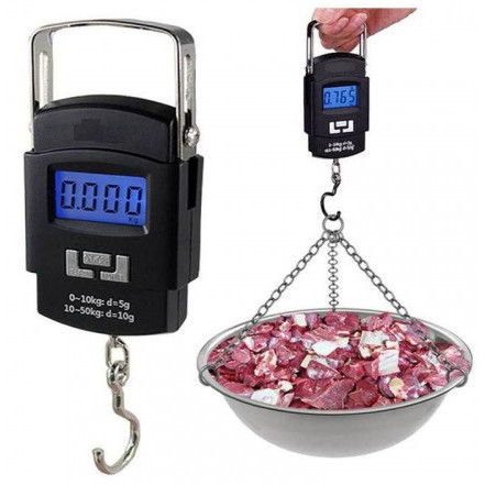 Electronic Digital Hanging Scale 50 Kg - Strong Metal Hook