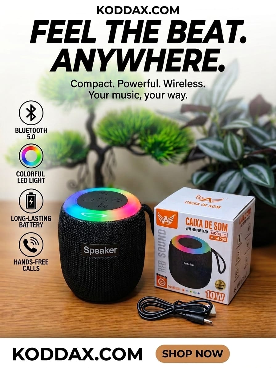309 Mini Boombox Led Portable Bt Speaker 5w Outdoor Music Player