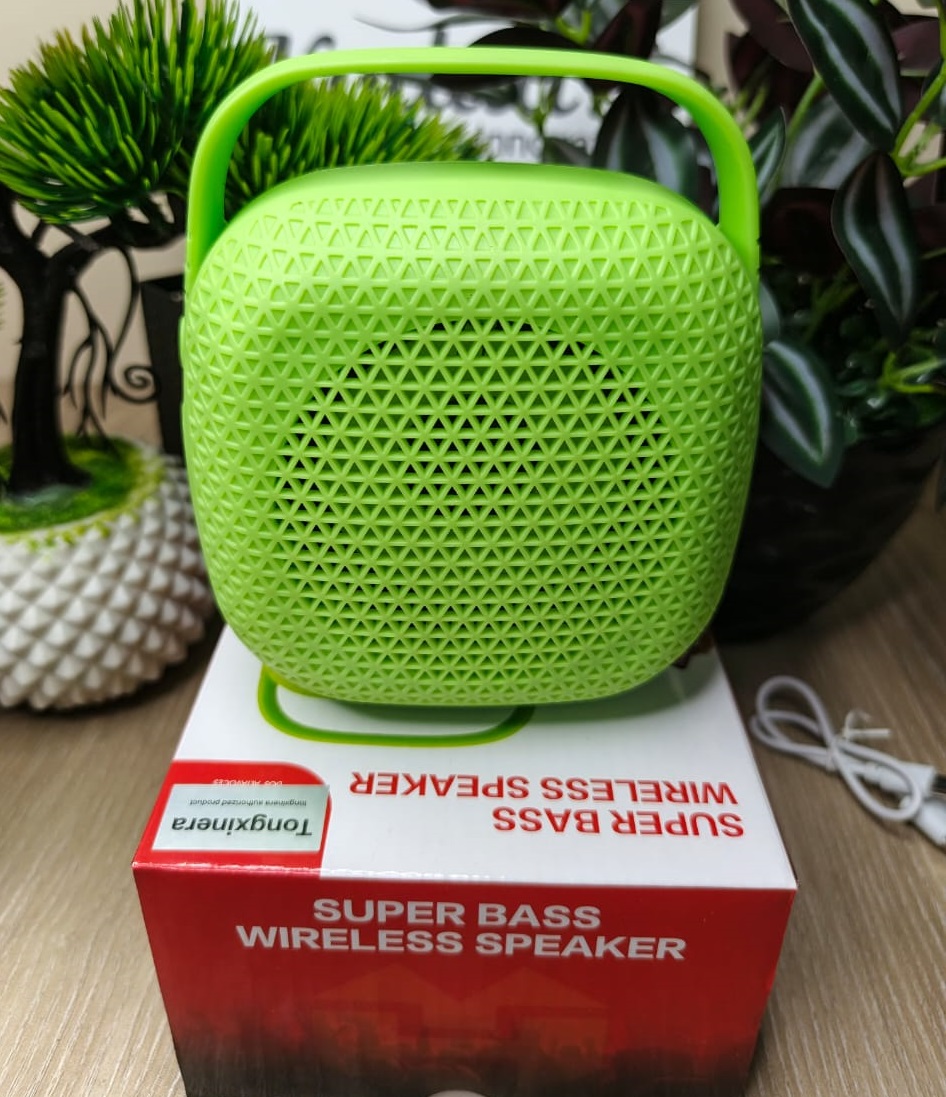 Square Shaped Mini Wireless Bluetooth Speaker with USB-TF Port and Handle