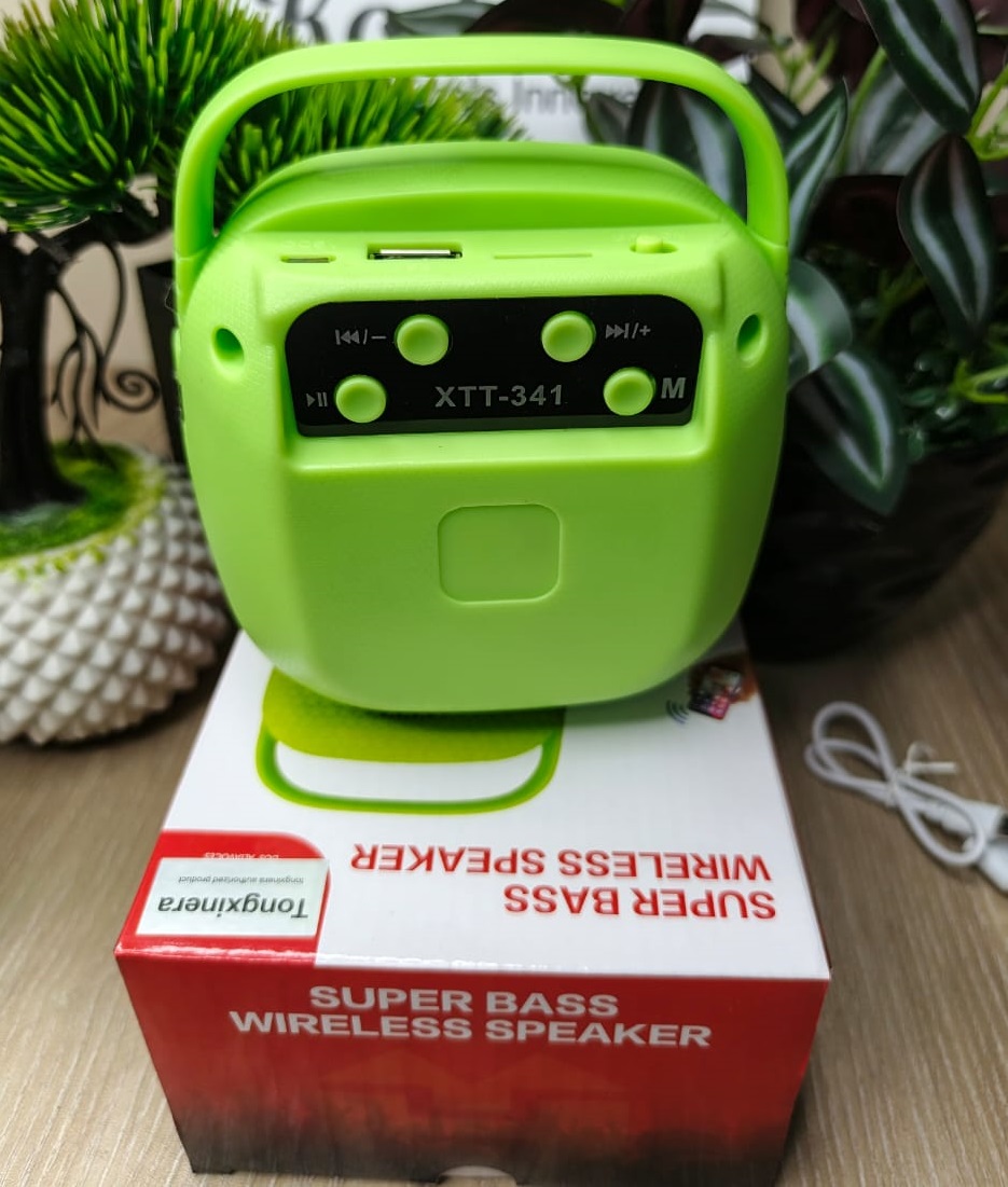 Square Shaped Mini Wireless Bluetooth Speaker with USB-TF Port and Handle