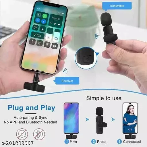 Wireless K8 Type-C Microphone for YouTube Facebook Live Stream