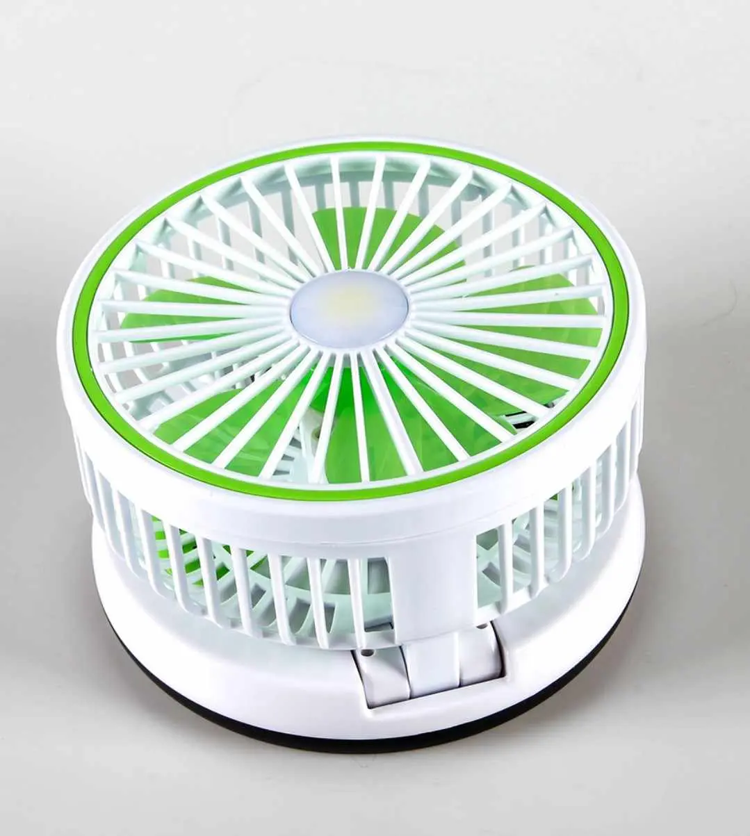 Rechargeable Fan with LED Lighting Multifunctional Folding