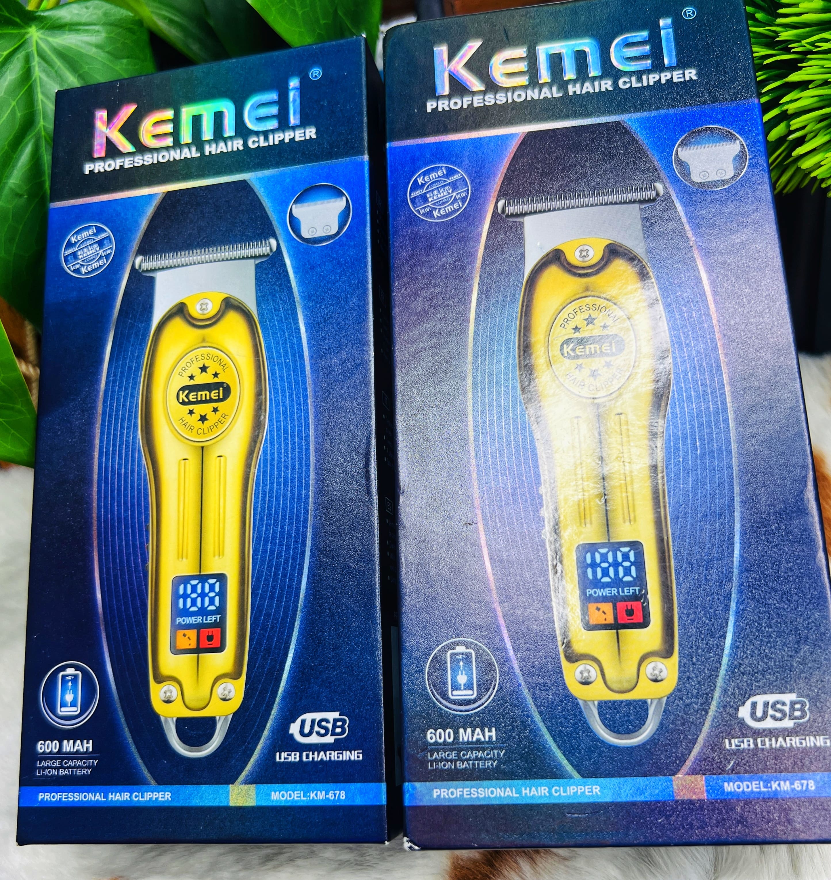 Kemei KM-678 USB Charging Electric Hair Trimmer