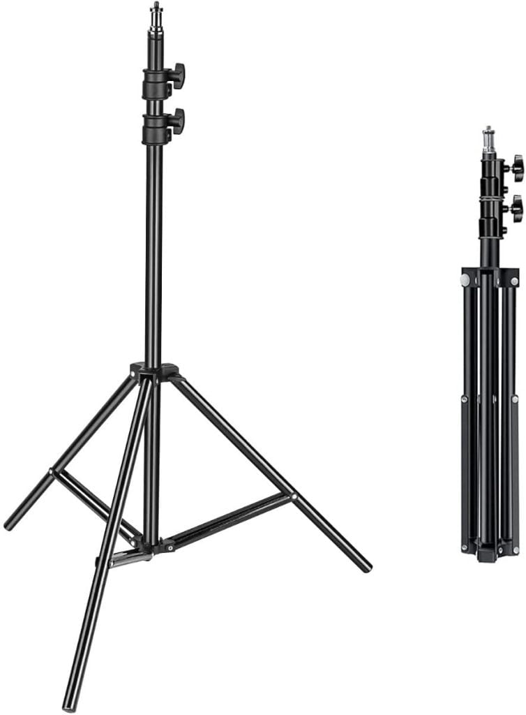 Metal Tripod Stand (Adjustable up to 6.5 Feet) for Fan, Video Light, Ring Light etc. (1pc)