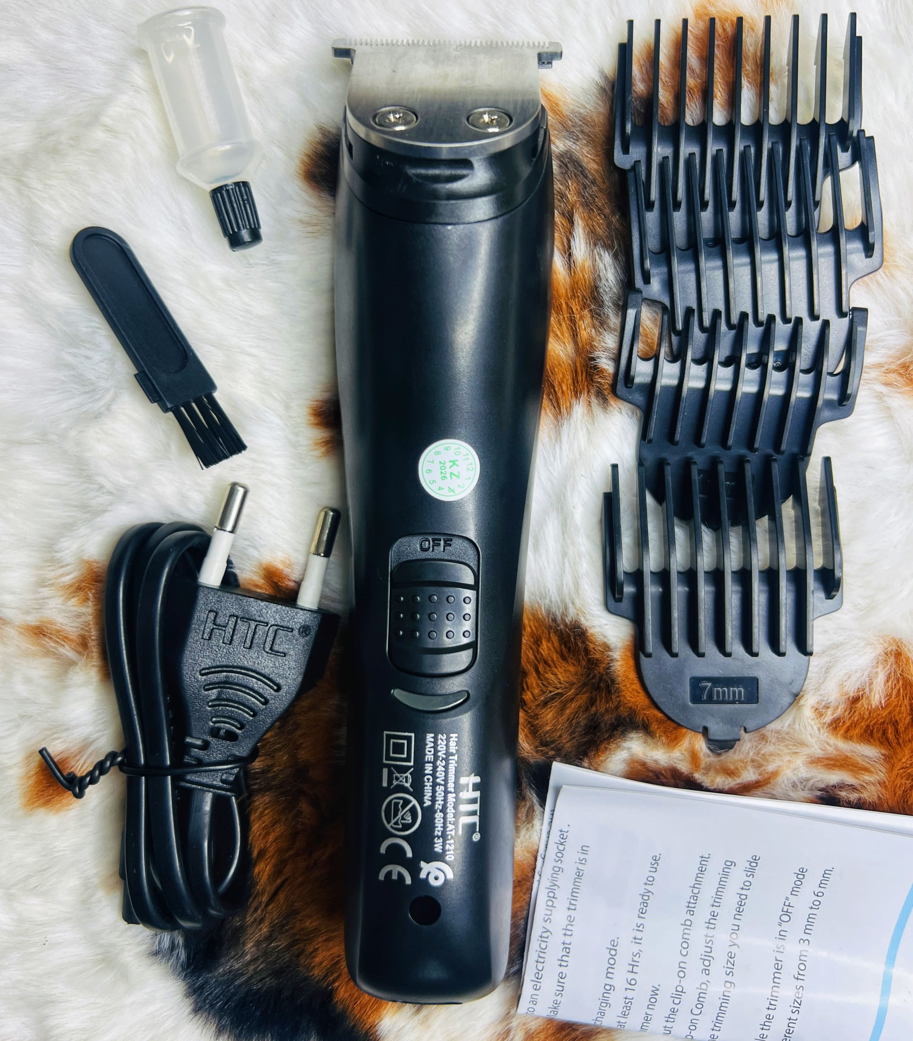 HTC AT-1210 Rechargeable 4 Clipper Hair Trimmer for Men