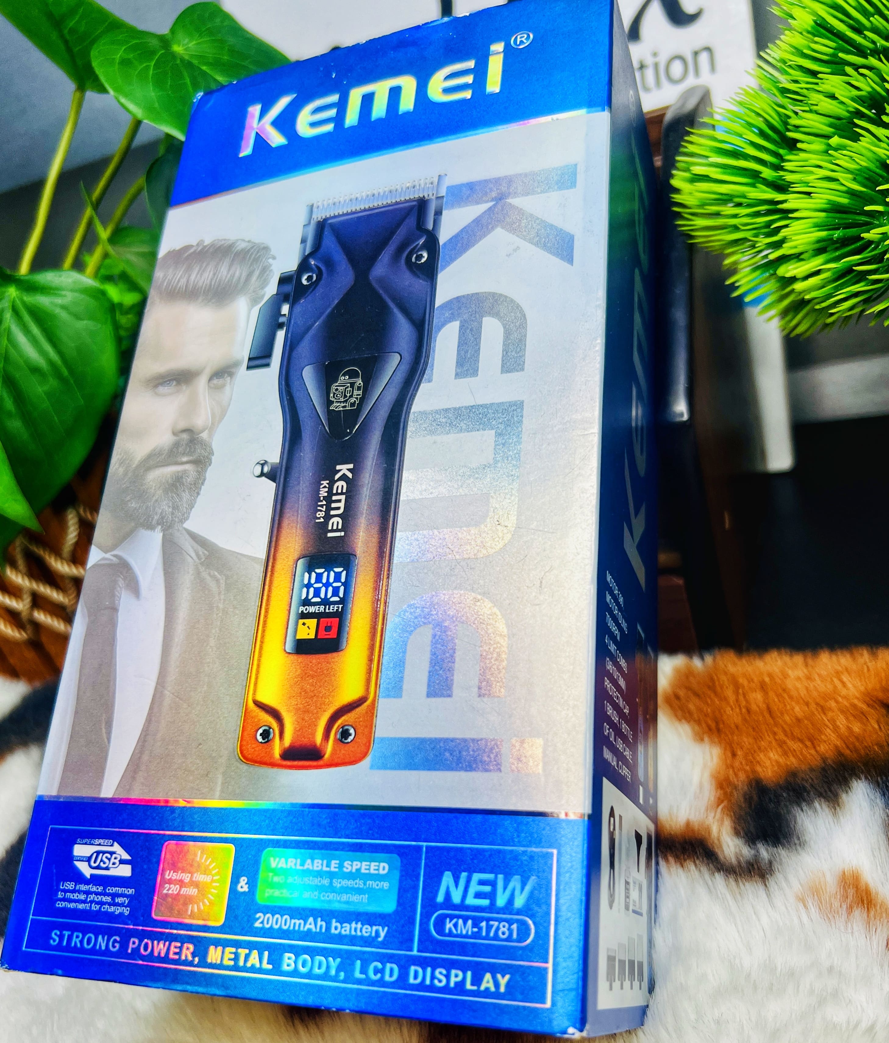 Kemei KM-1781 Professional Rechargeable Hair Trimmer