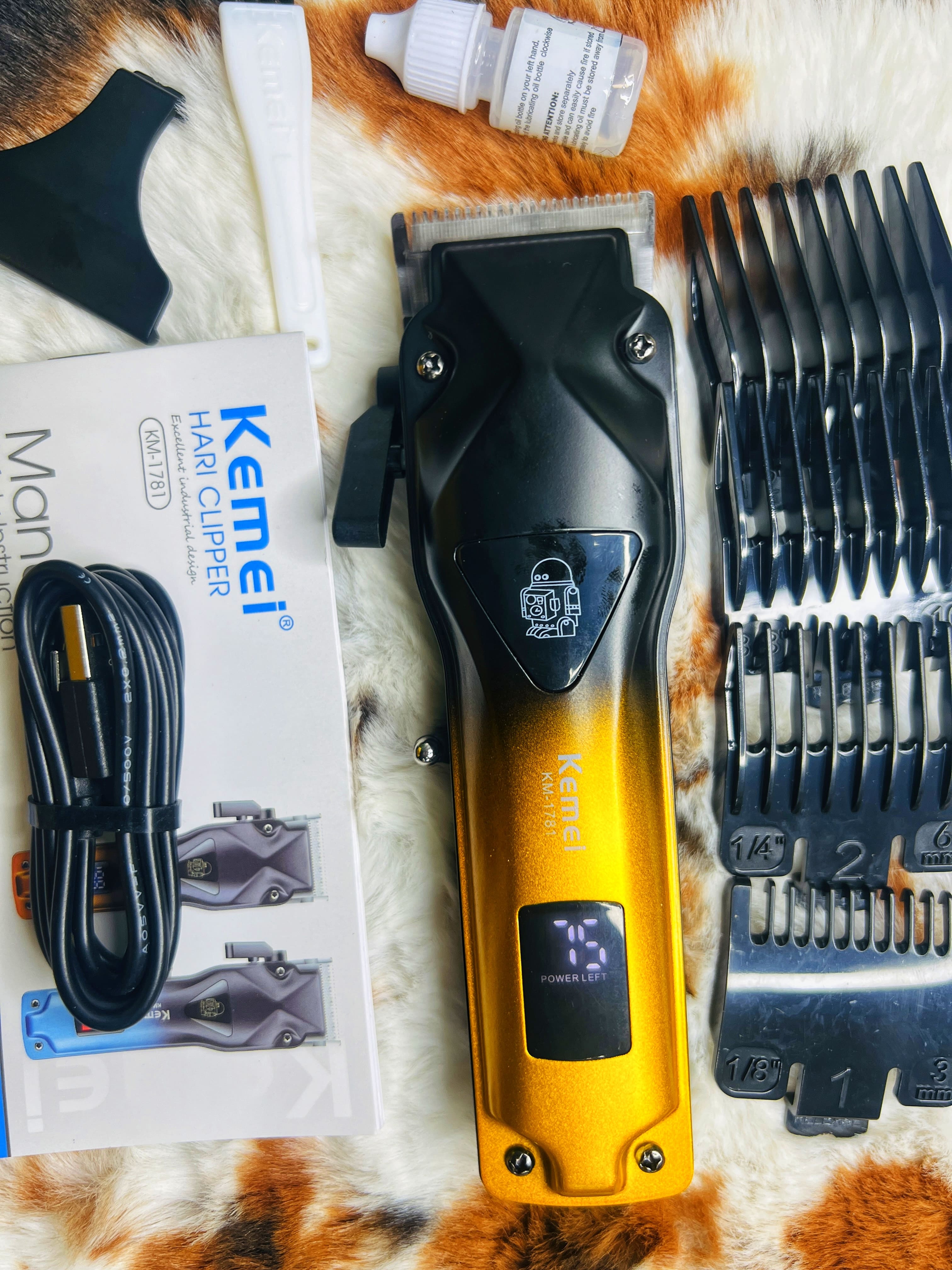 Kemei KM-1781 Professional Rechargeable Hair Trimmer
