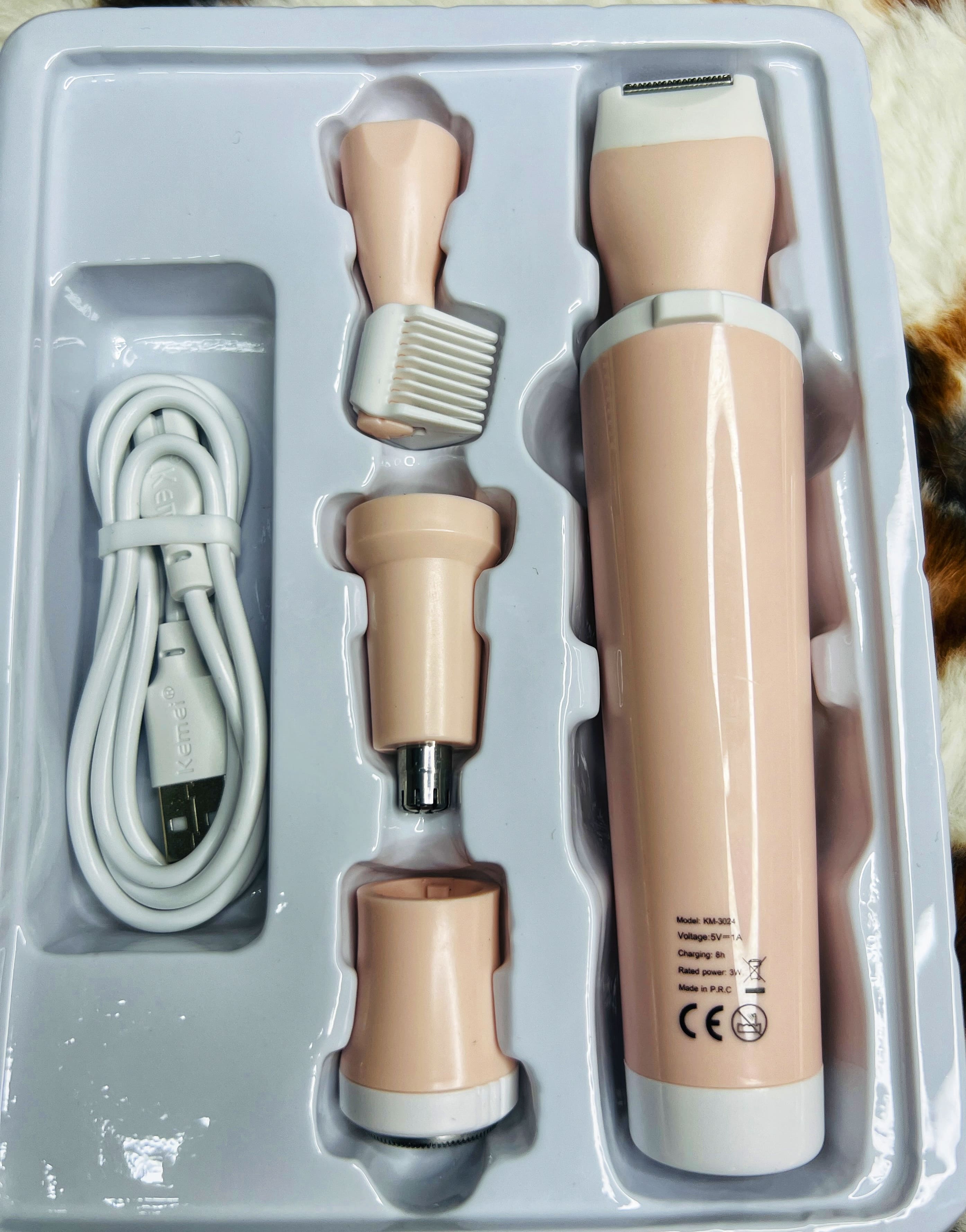 Kemei Rechargeable Trimmer - (KM-3024)