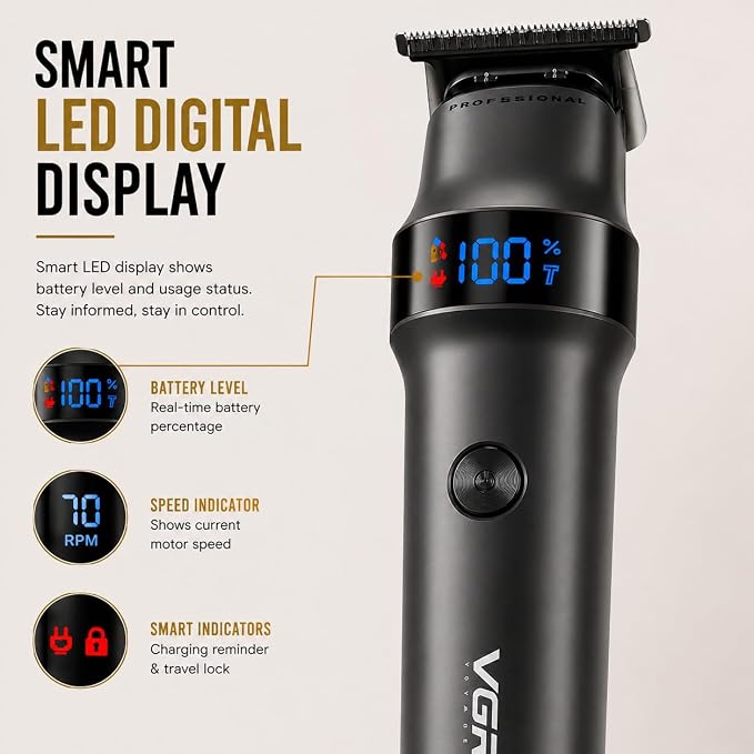 VGR V-987 Professional Hair Trimmer Red