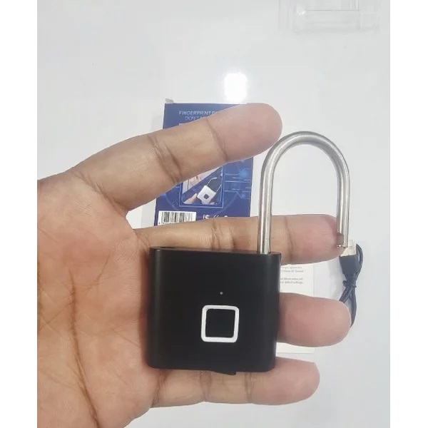 Mini Keyless Smart Security Lock Fingerprint Padlock For Cabinet Box Waterproof Fingerprint Padlock