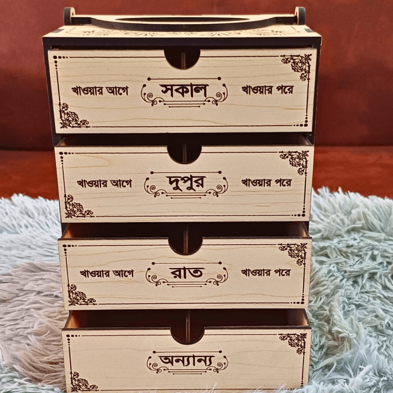 Medicine Storage Box 4 layer