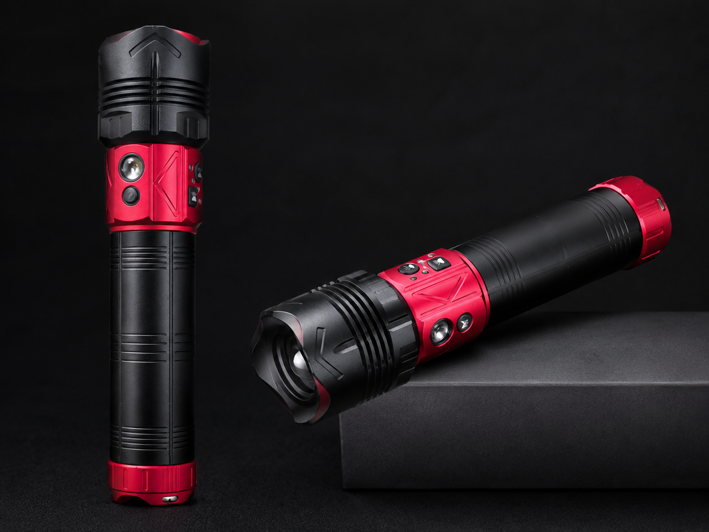 Rechargeable High-Power Black Kobra Light