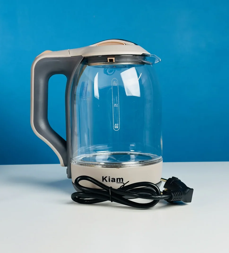 Kiam Electric Kettle BL002 Automatically turns Off – Automatic Over Heat Protection (1.8 L)