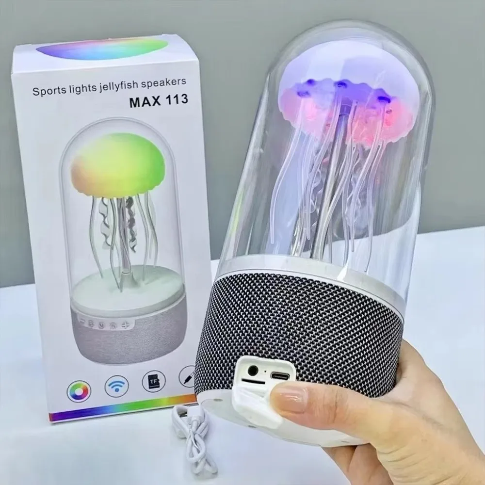 Creative Bluetooth Jellyfish Speaker with Colorful Octopus Lights