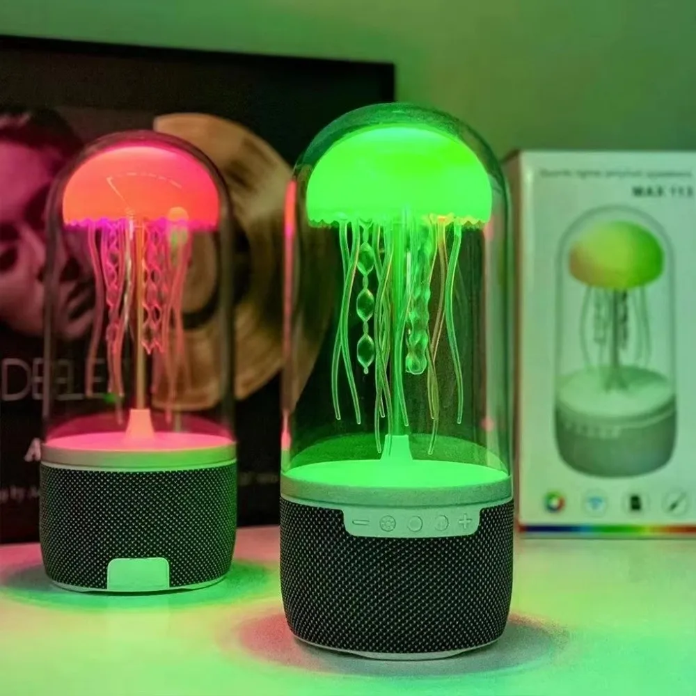 Creative Bluetooth Jellyfish Speaker with Colorful Octopus Lights