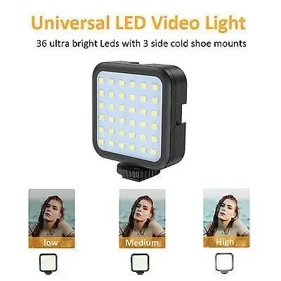 AY-49 Video Vlogger Kits With Microphone & LED Fill Light Mini Tripod