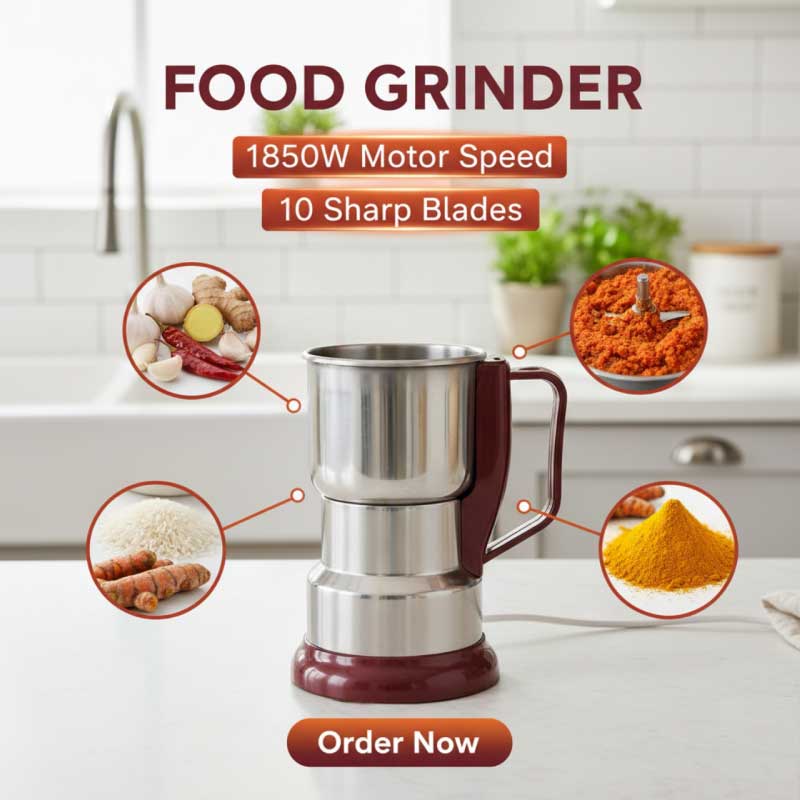 Electric Food Grinder – 1850W