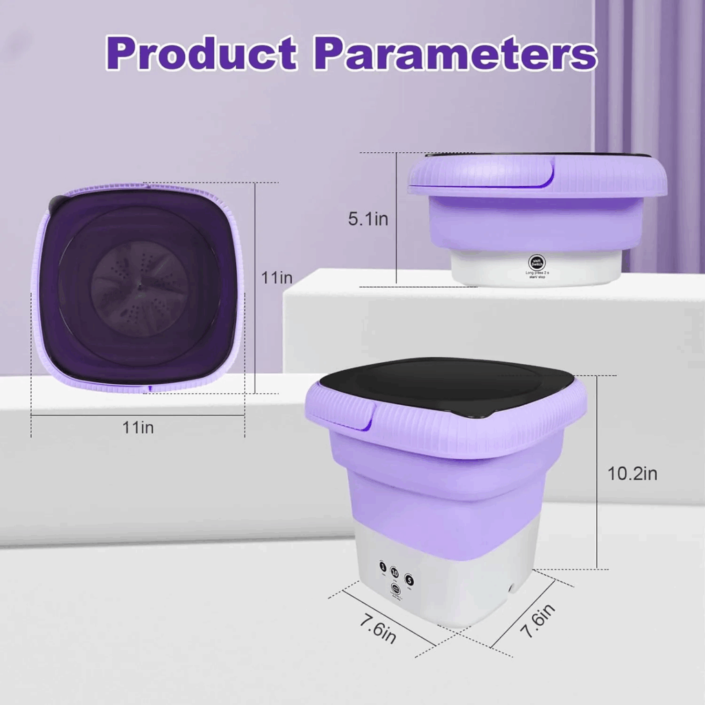 Mini Portable Folding Washing Machine – 6L
