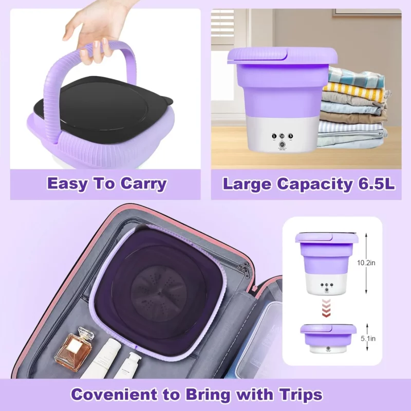 Mini Portable Folding Washing Machine – 6L