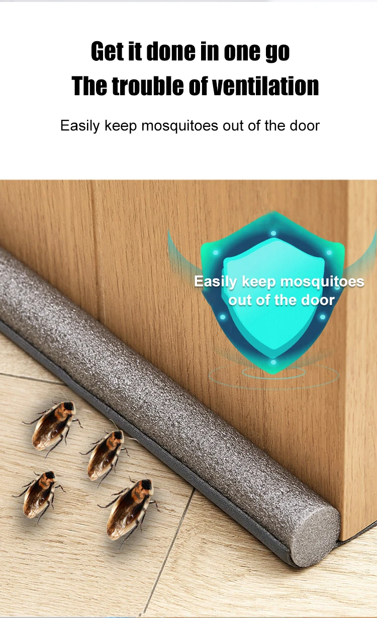 Windproof Seal Strip Draught Excluder Stopper Door Bottom Guard