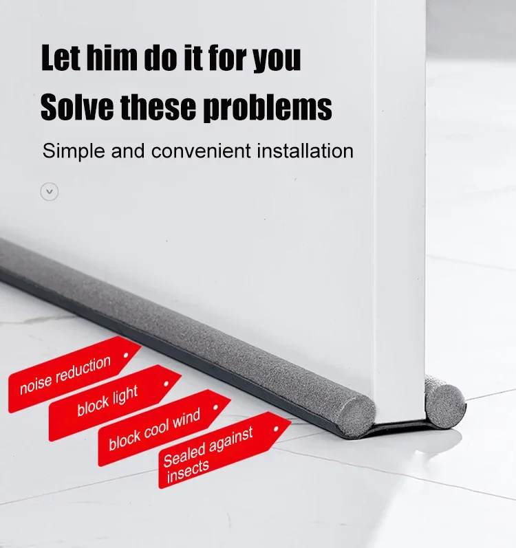 Windproof Seal Strip Draught Excluder Stopper Door Bottom Guard