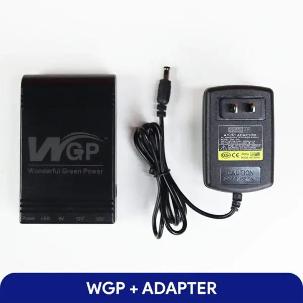 WGP Mini UPS 5V 9V 12V Volt Output for Router, Onu, CC Camera Backup With Charger