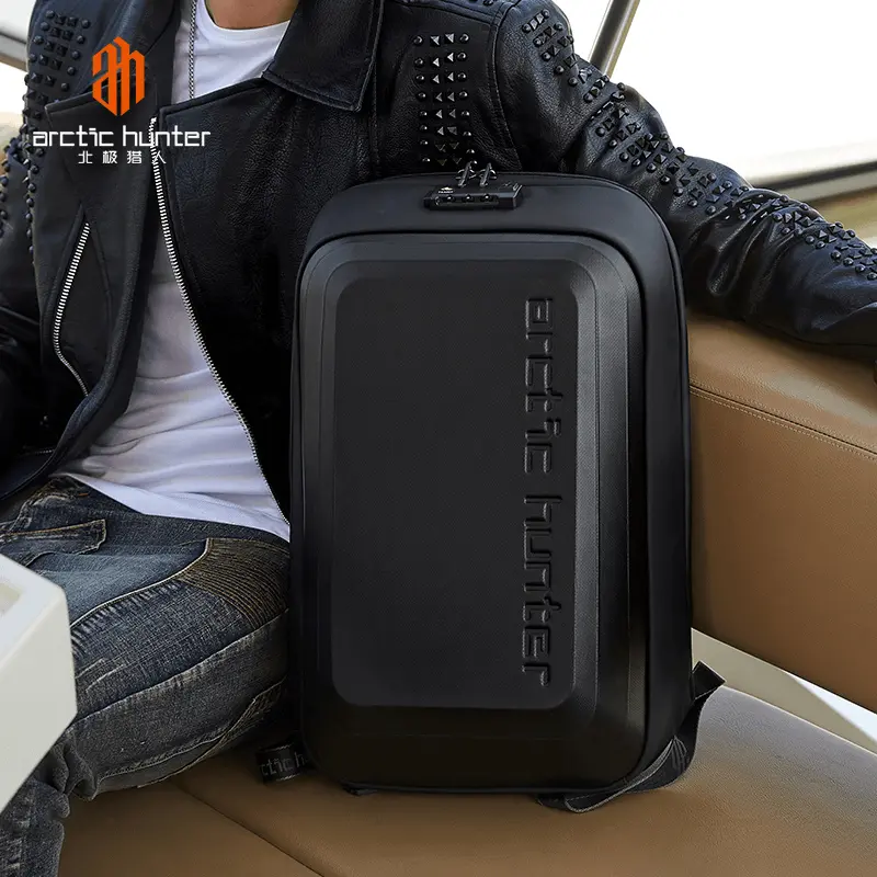 Arctic Hunter B00451 Semi Hard Gaming Backpack with Built in TSA lock Water Resistant Anti-Theft 15.6 inch Laptop Backpack for Men and Women