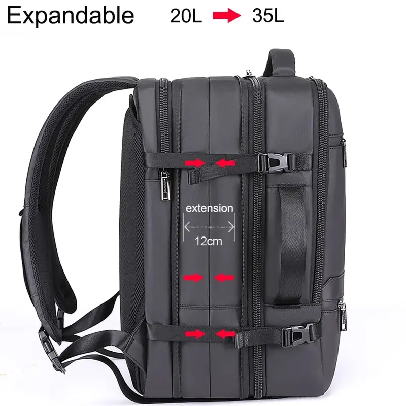 Arctic Hunter B00350 Expandable Travel Backpack