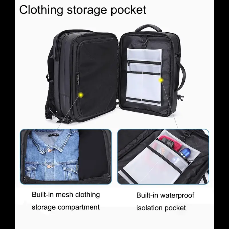 Arctic Hunter B00350 Expandable Travel Backpack