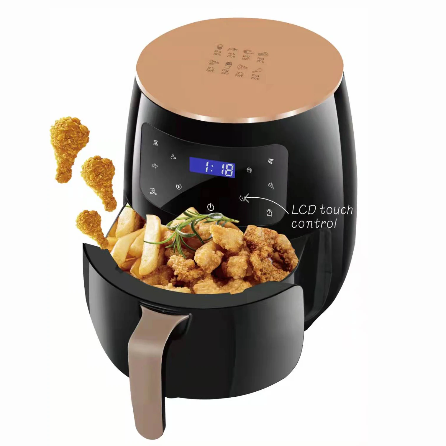 National View S-18 Touch Control Air Fryer – 6L