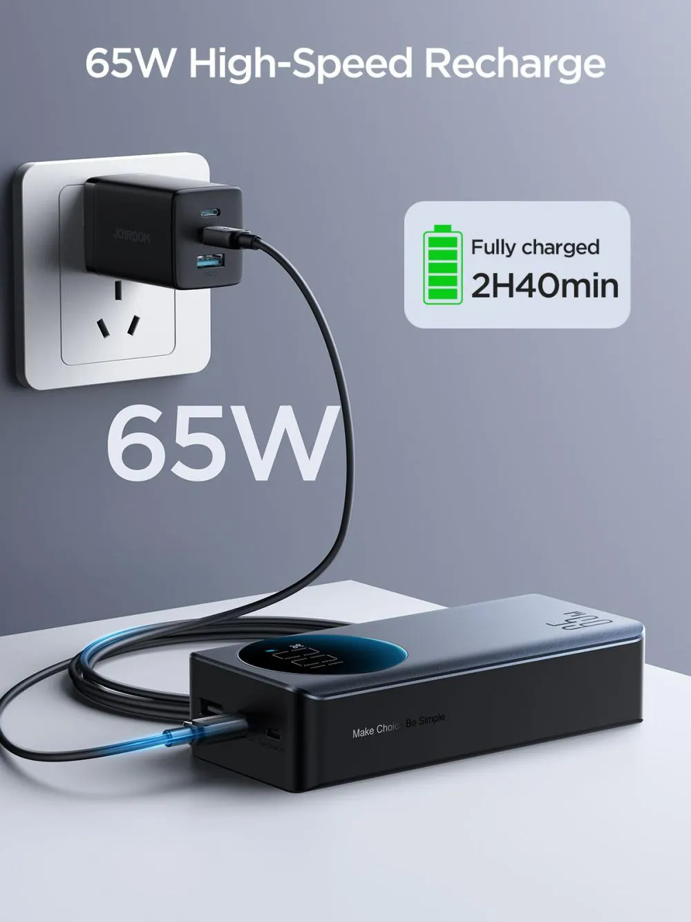 JOYROOM JR-PBF05 65W Power Bank 30000mAh
