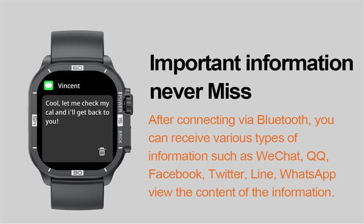 VALDUS VS36 PRO Smartwatch 2.06 Inches Large Screen Fashion Exquisite Appearance Design Waterproof Effect