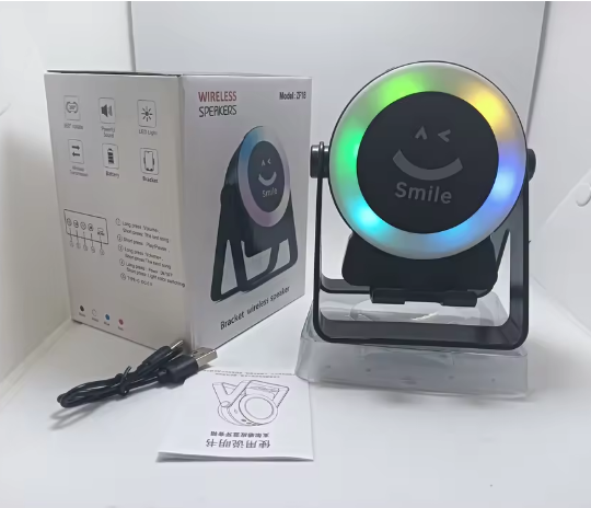 Advanced Bluetooth Speaker with Phone Stand RGB Color Sensor Technology Portable Wireless Speaker Waterproof for Karaoke