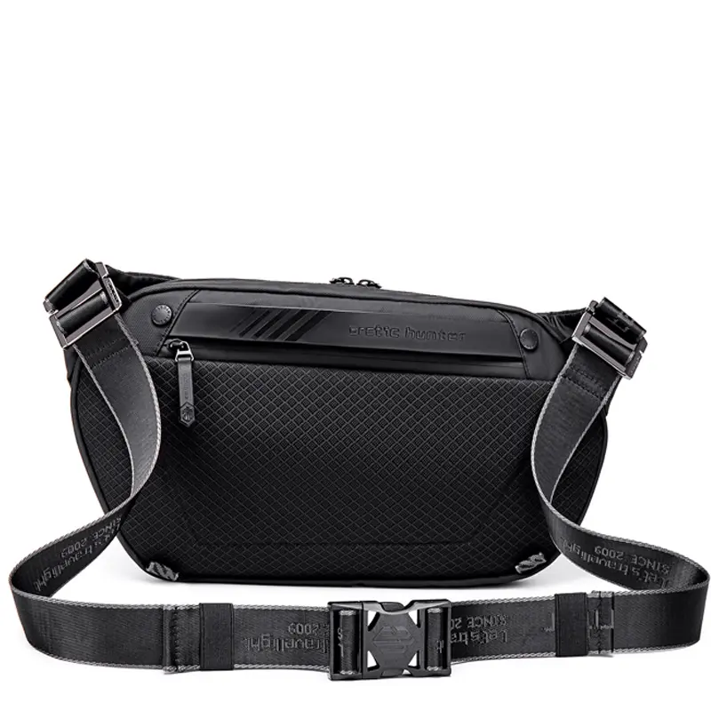 Arctic Hunter Y00013 Hard Shell Cross-Body Waist Bag Water Resistant Anti-Theft Chest Bag for Outdoor Travel Business Daily Use for Men