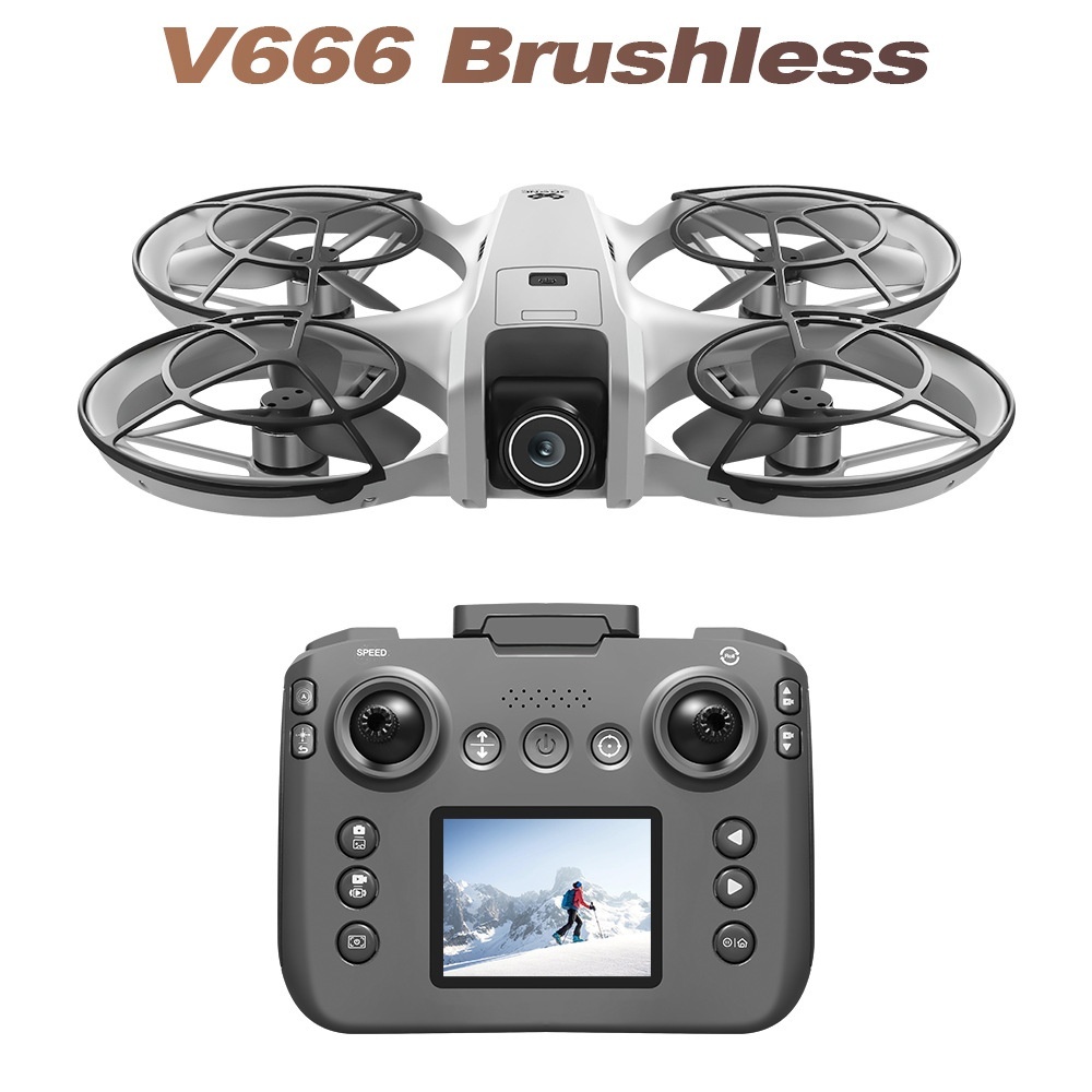 V666 VS I1 PRO Mini Screen Remote Control Drone
