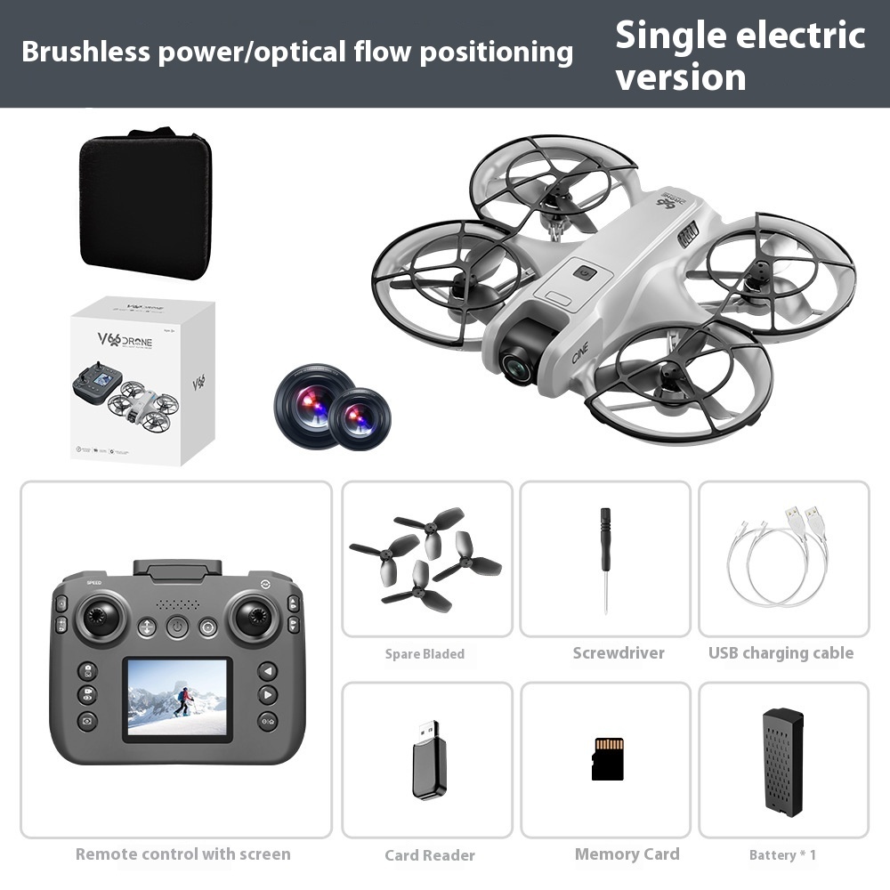V666 VS I1 PRO Mini Screen Remote Control Drone