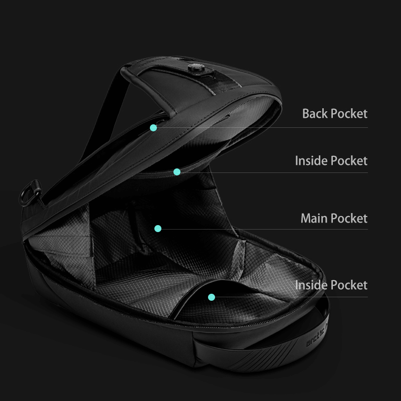 Arctic Hunter XB00121 Sling Bag for Men PU Coating Stylish 6L Crossbody Bag