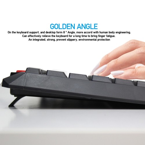 Fantech K210 Silent Multimedia USB Office Use Keyboard – Black Color