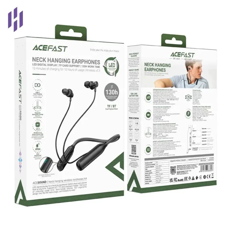 Acefast N4 Neckband In-Ear Earphone with TF-Card Play